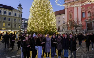 Ogled gledališke predstave in obisk praznično okrašene Ljubljane